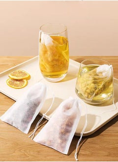 BF HOME 100 Pieces Fabrics Tea Infuser Filter Tea Spice Bags 7*9cm  - Image 4