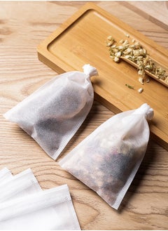 BF HOME 100 Pieces Fabrics Tea Infuser Filter Tea Spice Bags 7*9cm  - Image 1