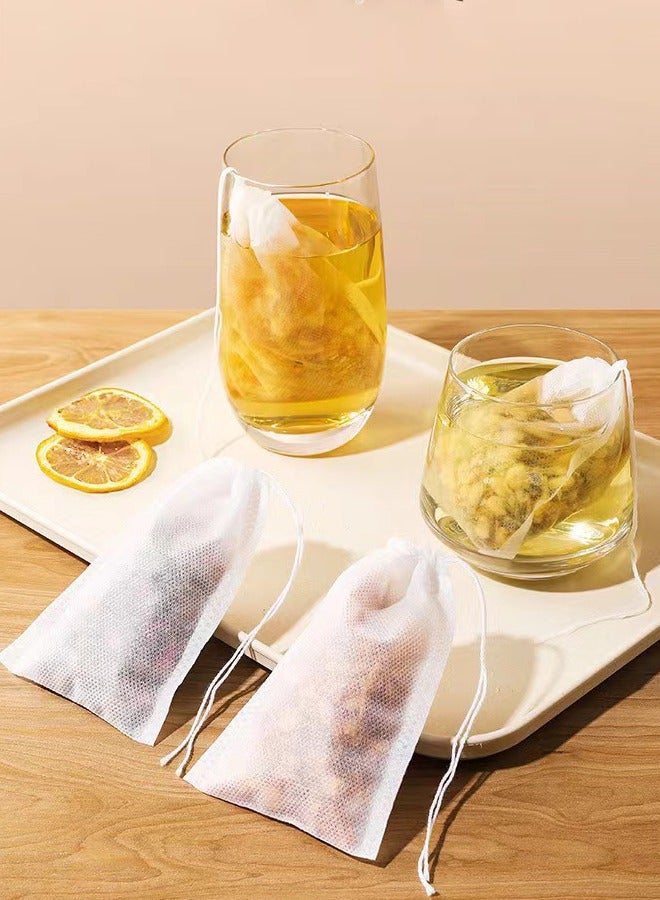 BF HOME 100 Pieces Fabrics Tea Infuser Filter Tea Spice Bags 7*9cm  - Image 1