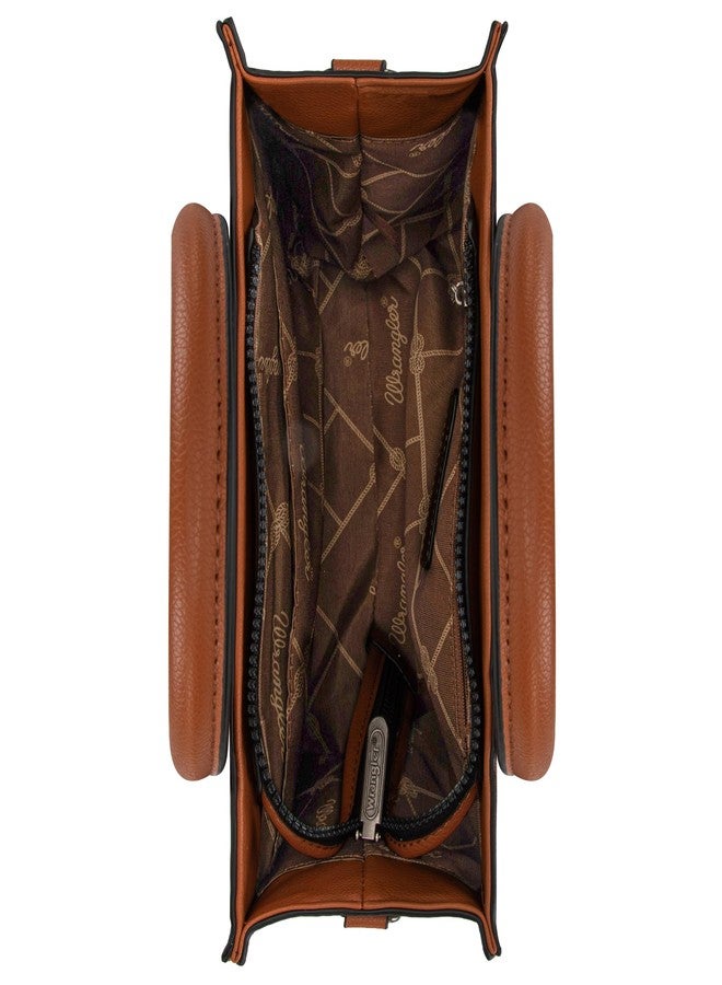 Wrangler Montana West Tote Bag for Women Top Handle Handbags Satchel Bag Shoulder Bag Crossbody Purse for Women with Crossbody Strap WG70-8120DBR - Image 5