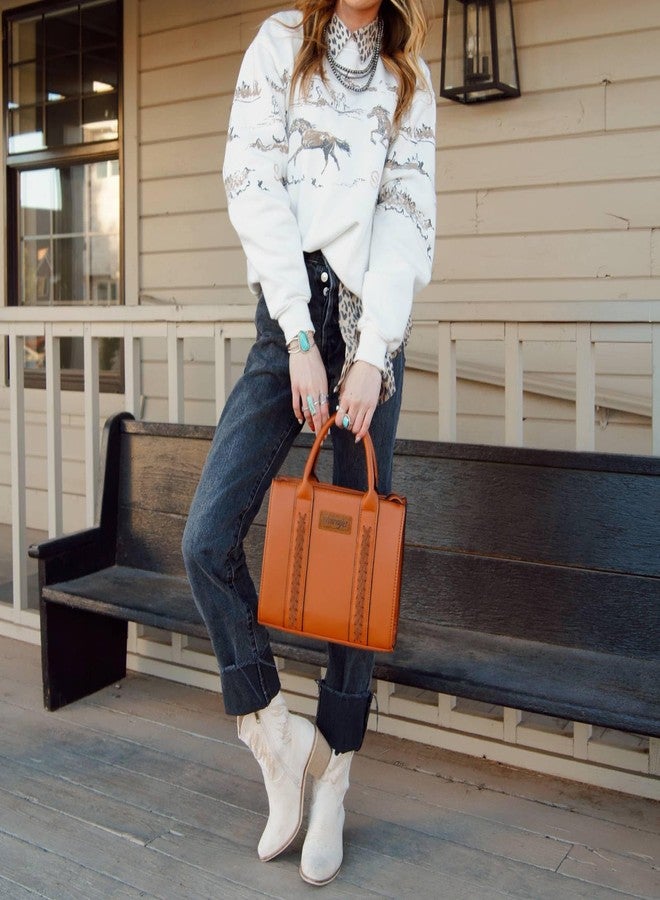 Wrangler Montana West Tote Bag for Women Top Handle Handbags Satchel Bag Shoulder Bag Crossbody Purse for Women with Crossbody Strap WG70-8120DBR - Image 2