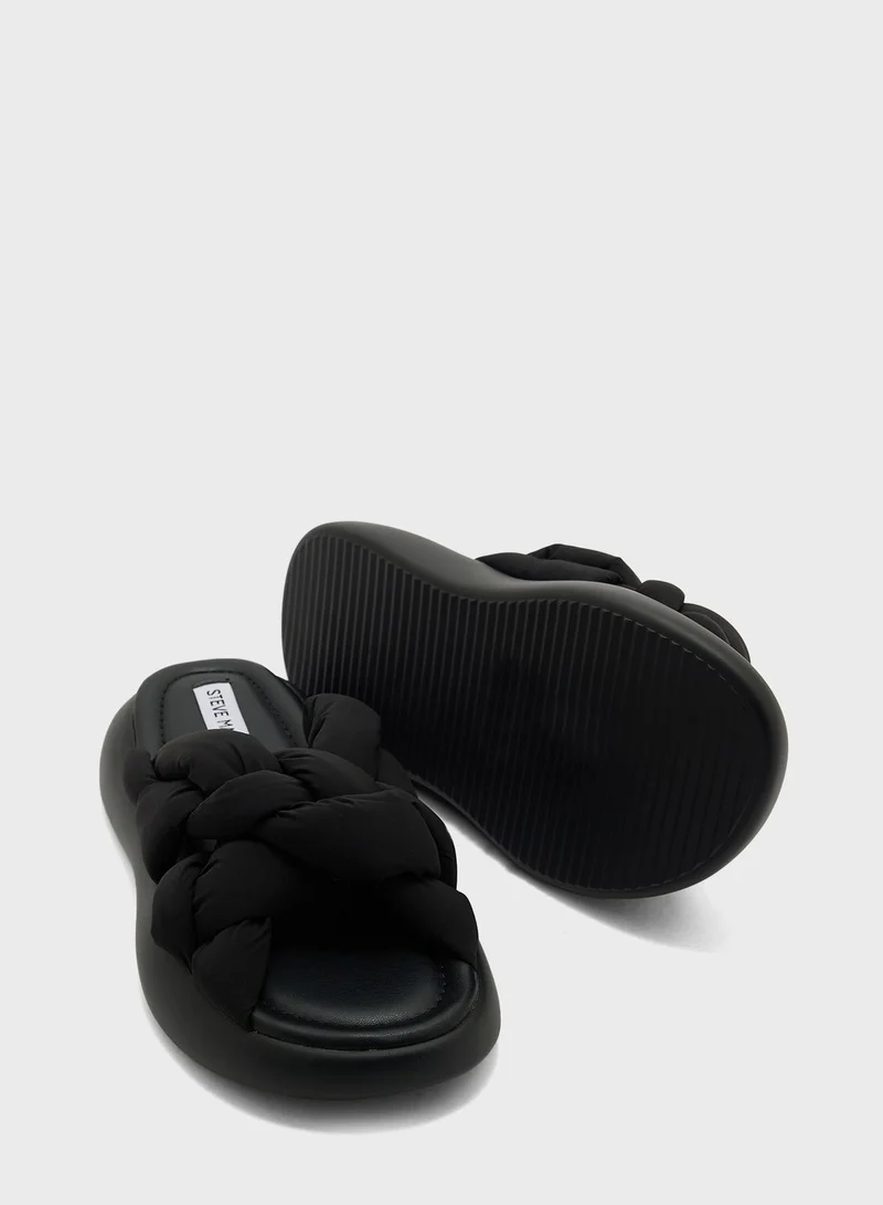 STEVE MADDEN Cross Strap Slip Ons