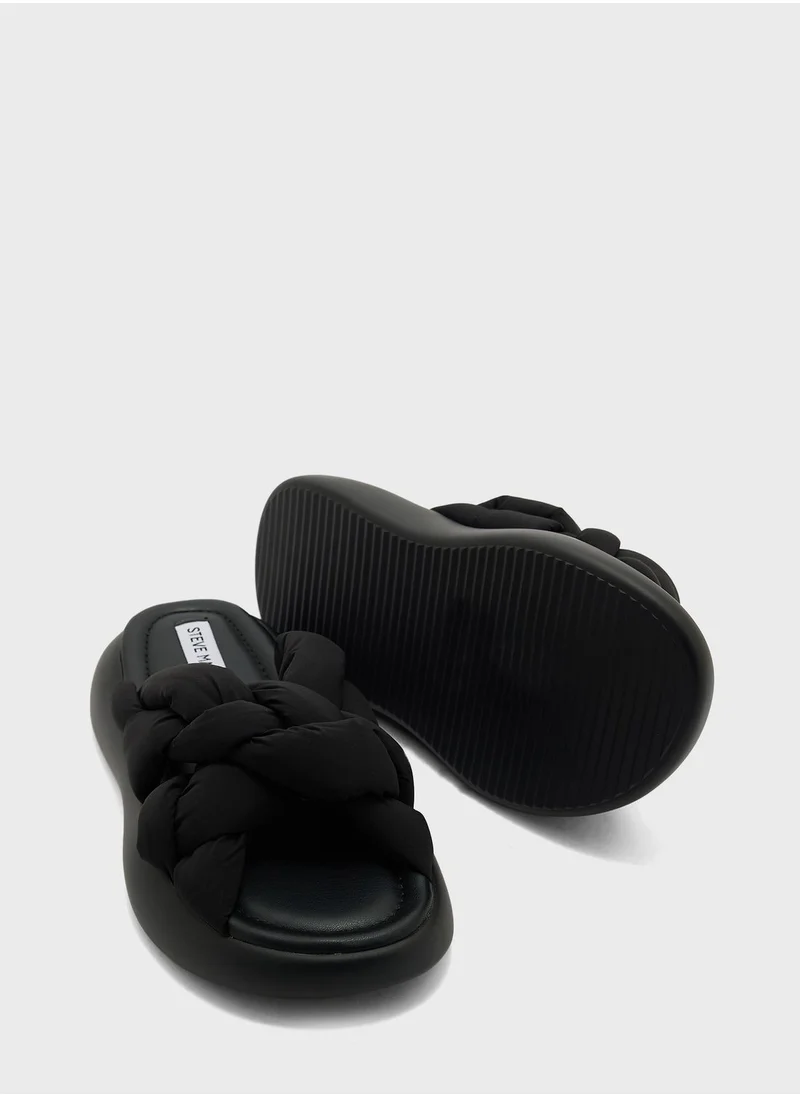 STEVE MADDEN Cross Strap Slip Ons