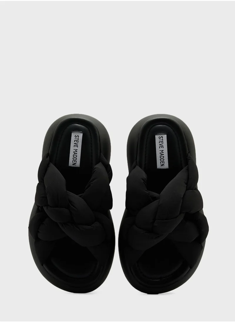 STEVE MADDEN Cross Strap Slip Ons