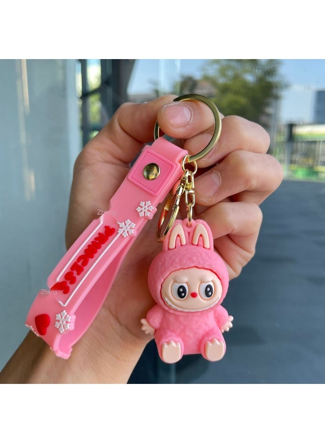 NIBEMINENT LABUBU Keychains, Cute Figurines, Student Schoolbag Pendants And Gifts 