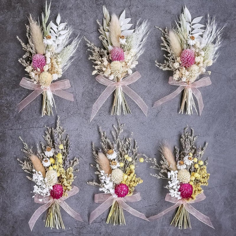 Bluejw Modern Minimalist Aromatherapy Dried Flower Bouquet – Mini Crafted Dried Plants for Vase Home Decor, Wedding Bride’s Bouquet, and Thoughtful Gift - Image 3
