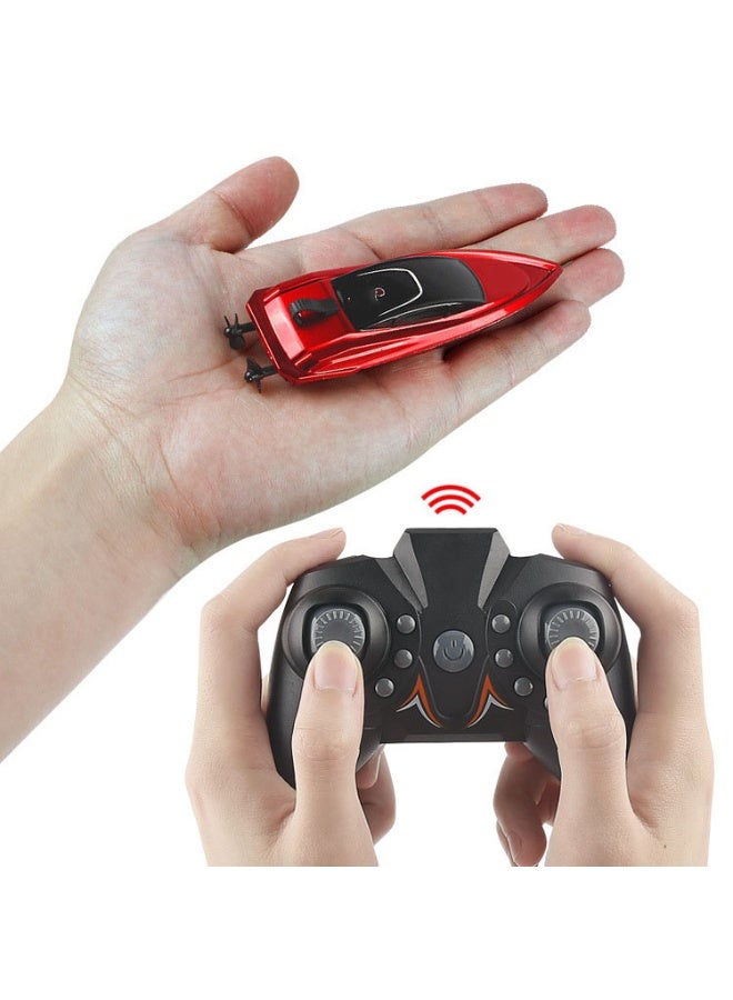 HALAMODO 【Mini RC Boat】Wireless Remote Control Speed Boat Auto-Flipping Toy Ship | For Kids Aged 6+ | Dual Motor Powerful Drive | 2.4G Anti-Interference Signal | Waterproof Sealed Structure | Premium Car Paint With UV Coating | 15-Min Charge For 12-Min Play | 20M Control Range | Compact For Bathtub/Kiddie Pool | Auto Power-On Safety Design | Low Battery Indicator - Image 2