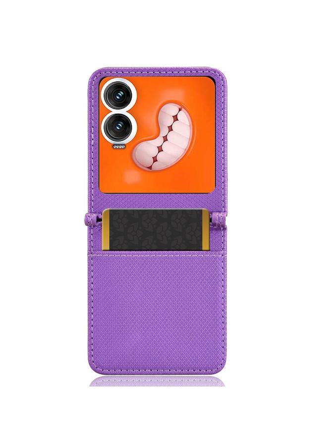 اس-توب جراب هاتف Infinix Zero Flip مصنوع من الجلد بتصميم ماسي - Image 3