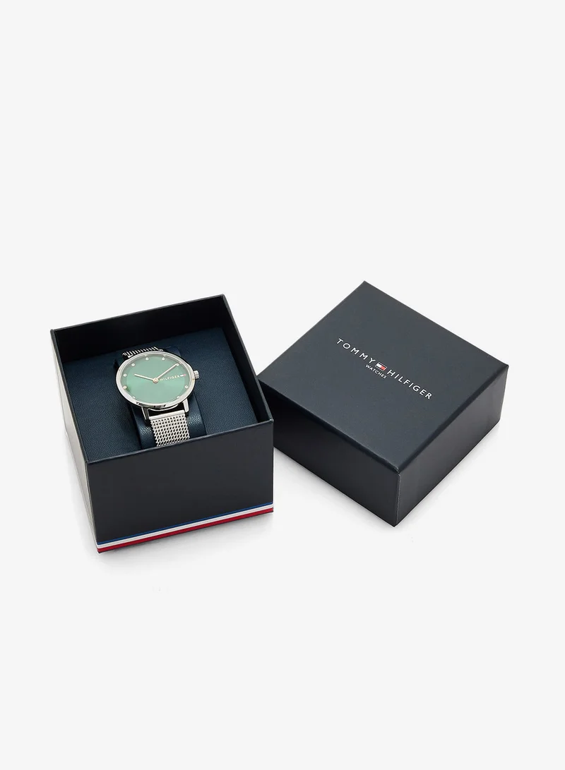 Tommy Hilfiger  2-Hand Womens Quartz Movement Watch With Silver Stainless Steel Mesh Bracelet - 1782762 for Women | Best Price UAE