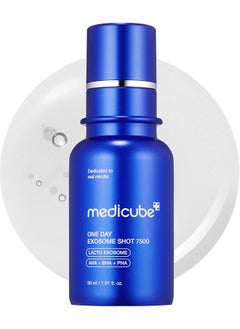 Medicube One Day Exosome Shot 7500, Zero Exosome Shot 7500 PPM Spicule Facial Serum, Liquid Skin Booster Serum, Exosome, AHA+BHA+PHA, Pore Minimizer, Dead Skin Cells Improvement, 30 ml / 1.01 fl.oz  - Image 1