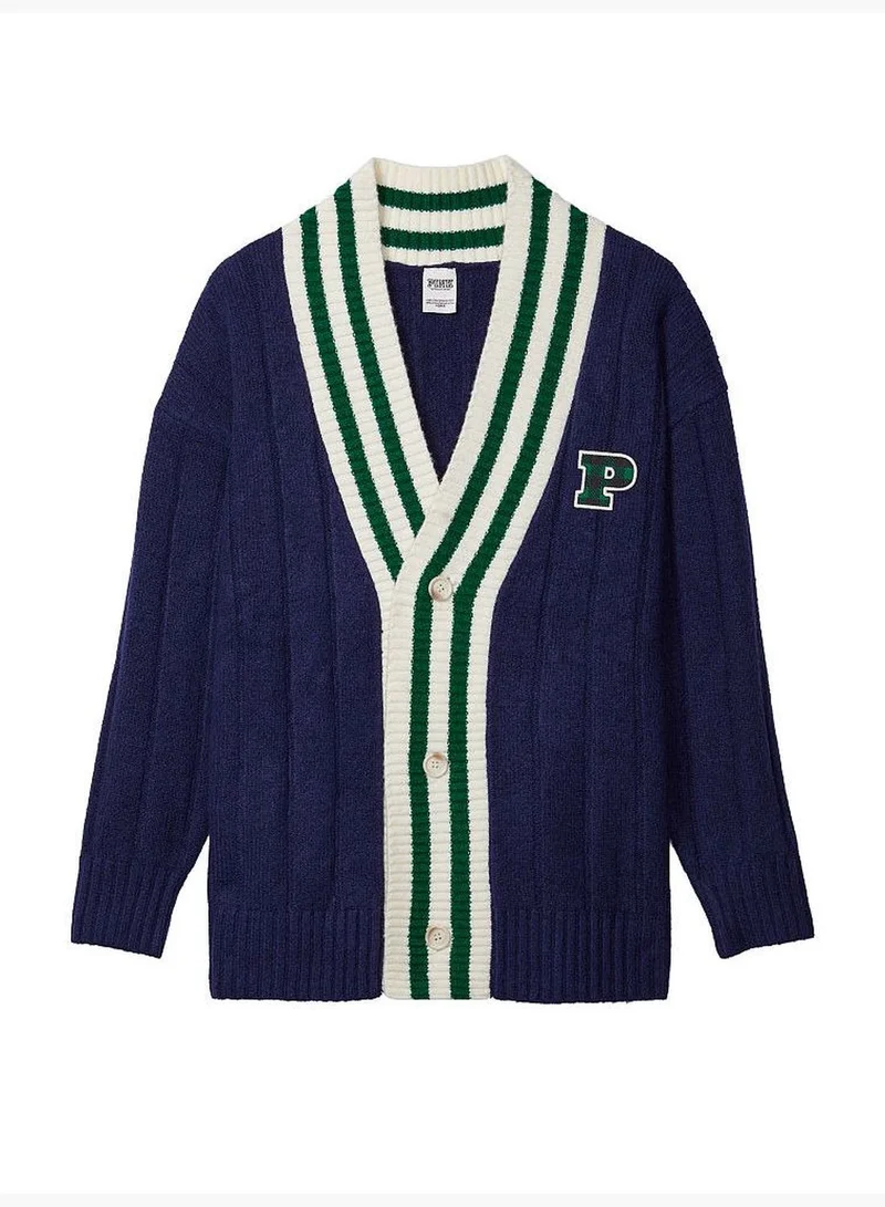 PINK Varsity Knit Cardigan
