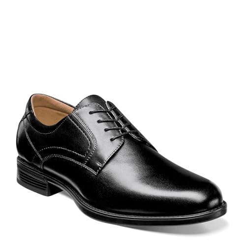 Florsheim Men's Medfield Plain Toe Oxford Dress Shoe, Black, 9 Wide - Image 1