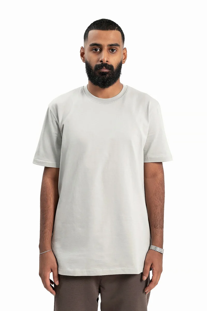Wecre8 Men Gray T-Shirt by WECRE8