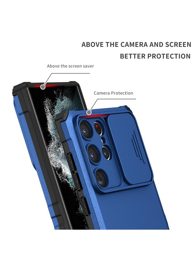 اس-توب جراب لهاتف Samsung Galaxy S23 Ultra 5G مع حامل مجسم وغطاء منزلق للكاميرا - Image 3