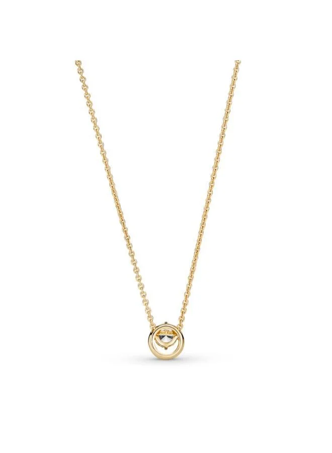 باندورا 14k Gold-plated collier with clear cubic zirconia