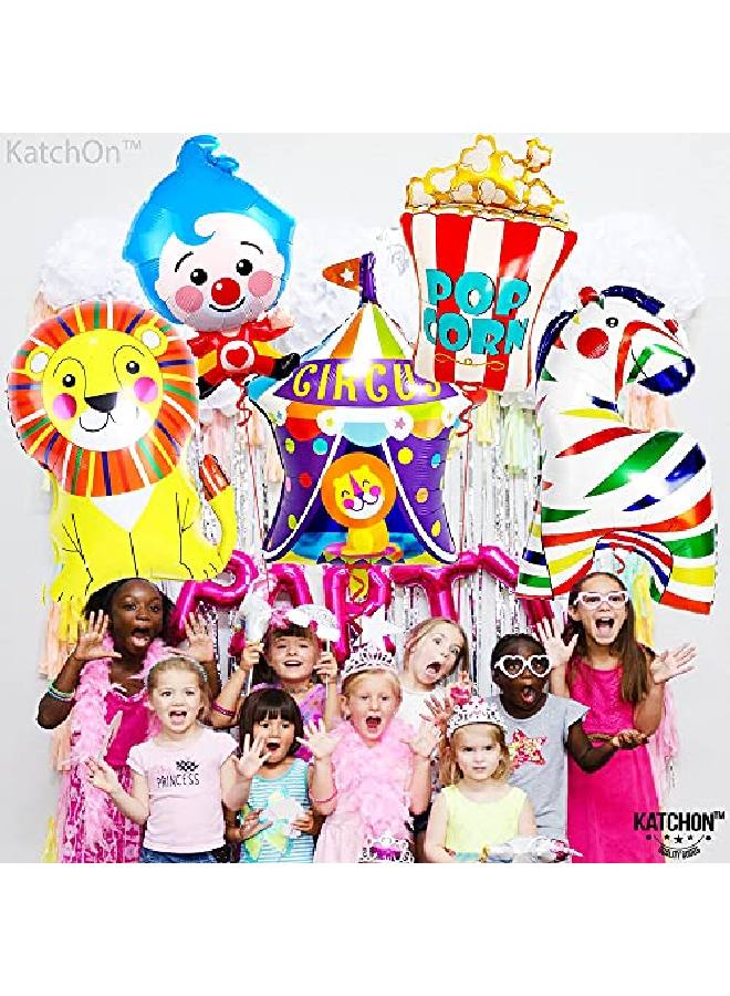 KATCHON Carnival Balloons Set For Carnival Party Decorations Pack Of 5 | Carnival Theme Party Decorations | Circus Balloons For Circus Theme Party Decorations | Circus Balloons For Birthday Decorations - Image 5
