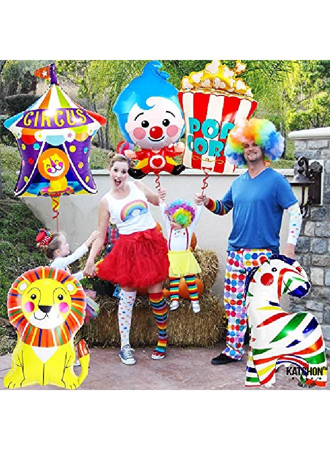 KATCHON Carnival Balloons Set For Carnival Party Decorations Pack Of 5 | Carnival Theme Party Decorations | Circus Balloons For Circus Theme Party Decorations | Circus Balloons For Birthday Decorations - Image 3