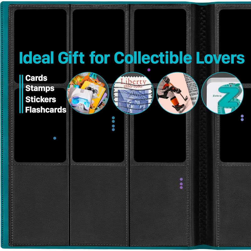 fafacy ?2025?Trading Card Binder 9 Pocket Pages  Sports Hockey Card Binder Collector Side-loading Baseball Card Holder Binder with Sleeves 20 Sheets 360 Game Card Binders for Football Soccer  - Image 2