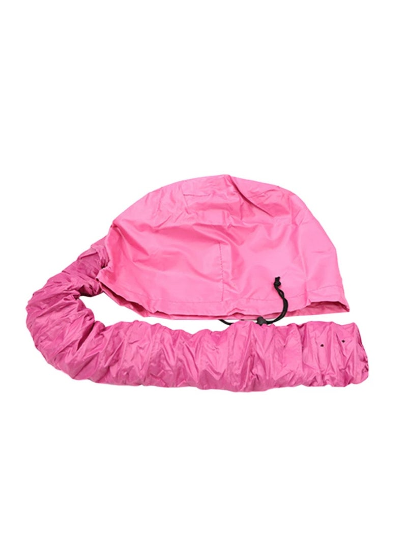BLUE CORAL Soft Bonnet Hood Hairdryer Attachment, Adjustable Hooded Bonnet for Hand Held Hair Dryer - Drying Styling Curling Deep Conditioning (Pink)  - Image 1