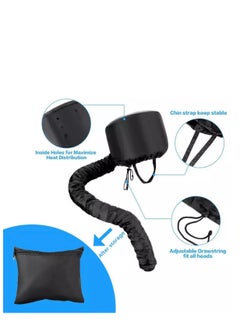 BLUE CORAL Soft Bonnet Hood Hairdryer Attachment, Adjustable Hooded Bonnet for Hand Held Hair Dryer - Drying Styling Curling Deep Conditioning (Pink)  - Image 5