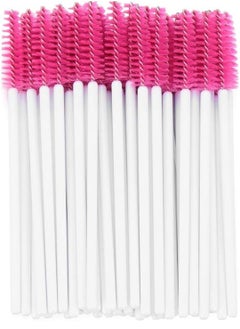 General 50pcs Disposable Eyelash Brush Spiral Mascara Wand Crystal Rhinestone Handle Eyebrow Makeup Tool Eyelash Curler Comb Multi Color  - Image 5