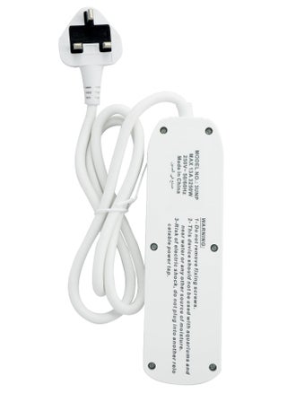 Unipower 3 in 1,Power Strips EX-1762 Extension Cord with 3 way Outlets, Universal Plug Adapter with Safety Shutters, Charging Socket with 1.5 meter Heat resistant Extension Cord (White) ESMA approved - pzsku/ZD1FAC3E2664CB481473DZ/45/_/1730709731/d4d0062e-9a14-4ea7-9659-5b6e570ae7d6
