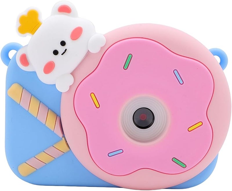 Blue Dual Lens 1080P Digital Camera Compact Auto Focus Shockproof Silicone Design Multifunctional Filters - Image 4