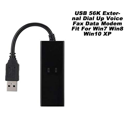 Thincol 56K USB Modem External RJ11 to USB Adapter, V.92 Dial Up Fax Modem Multifunctional Data Modem for 64Bit WIN10/WIN8.1/WIN8/WIN7 - Image 4