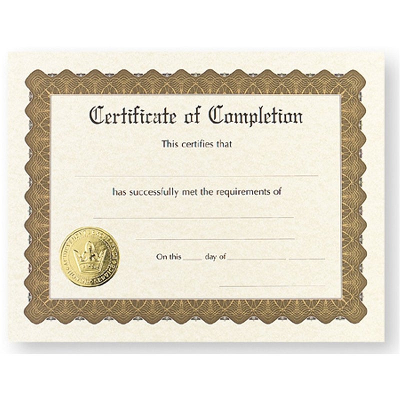 GP Certificate of Completion Pack of 24
