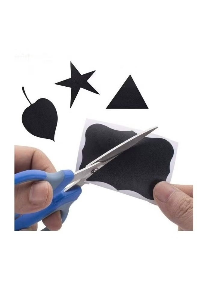 Generic 420 Chalkboard Labels and White Erasable Marker Storage Stickers black– Writable Vinyl Stickers for Kitchen Storage Jars, Pantry, Office & DIY Projects  - Image 3
