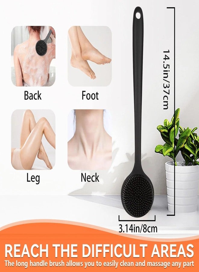 draval Long Handle Shower Brush for Back, Body Brush with Handheld Bristles, multicolor - Image 5
