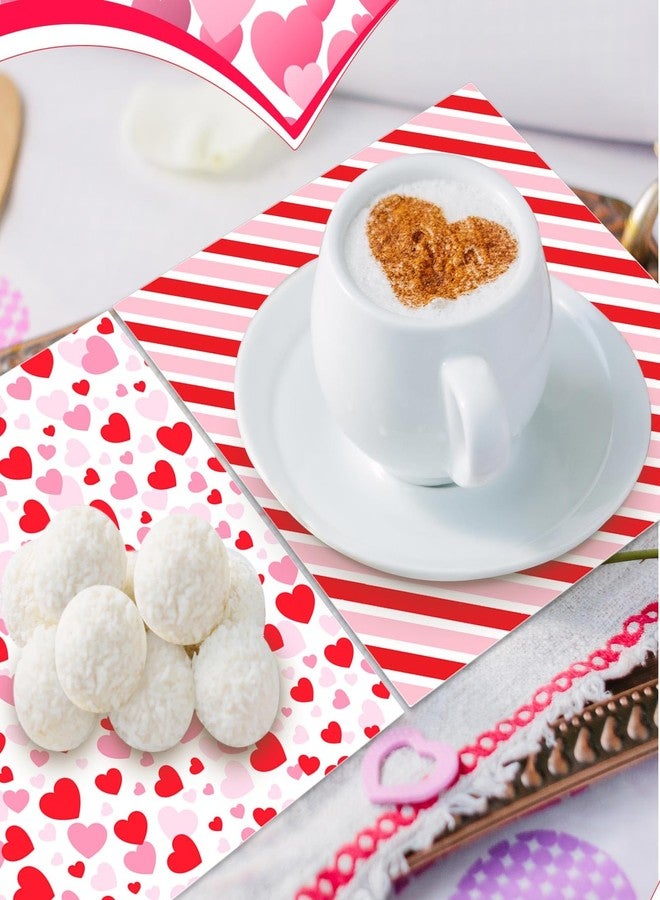 Harloon ورق شمعي هارلون 960 قطعة لعيد الحب، ورق ساندويتش 12 × 12 بوصة، ورق زبدة وردي مقاوم للماء والدهون، ورق تغليف للخبز، ورق تغليف، مناديل خبز، بطانة سلة طعام - Image 5