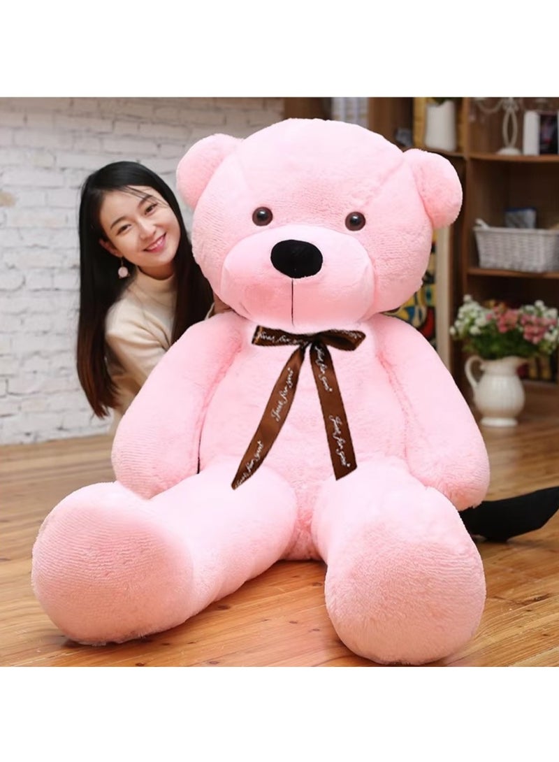 Huitich Pink Teddy Bear Style with Ribbon 60cm 0.8kg - Image 2