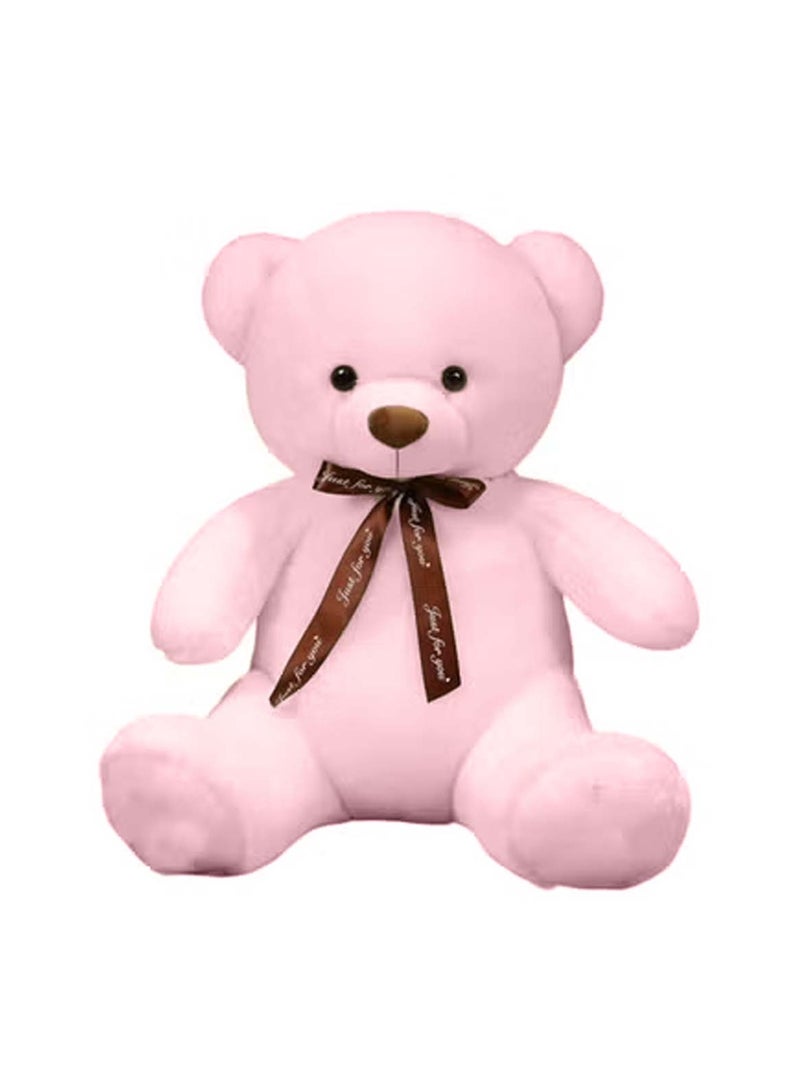 Huitich Pink Teddy Bear Style with Ribbon 60cm 0.8kg - Image 1