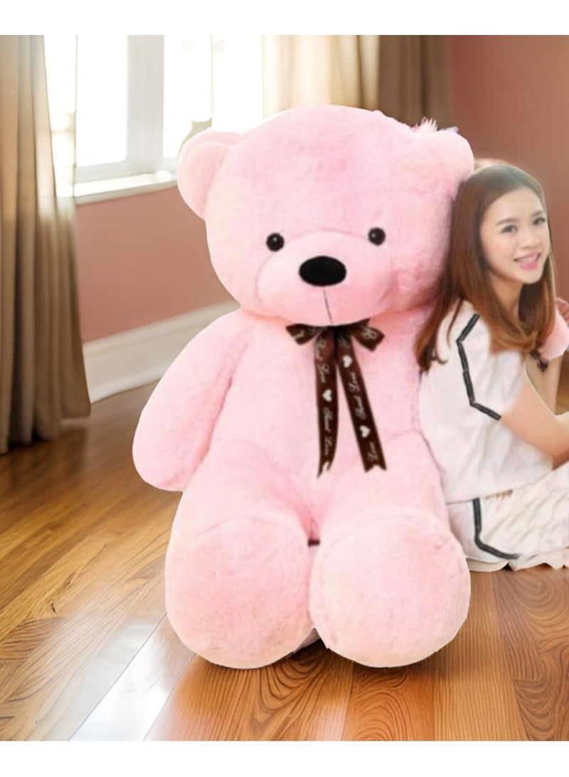 Huitich Pink Teddy Bear Style with Ribbon 60cm 0.8kg - Image 4