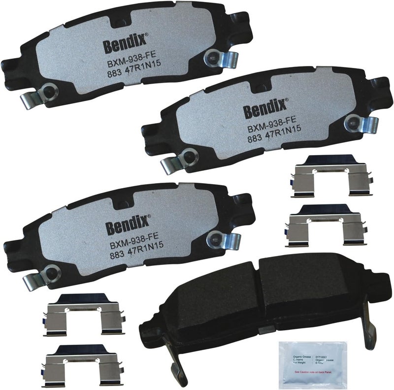 Bendix Fleet Metlok MKD883FM Rear Brake Pads for Buick Enclave,Rainier,Cadillac XTS,Chevrolet SSR,Trailblazer,EXT,Traverse,GMC Acadia,Limited,Envoy,XL,XUV,Isuzu Ascender,Bravada,Saab 9-7x,Outlook - Image 2