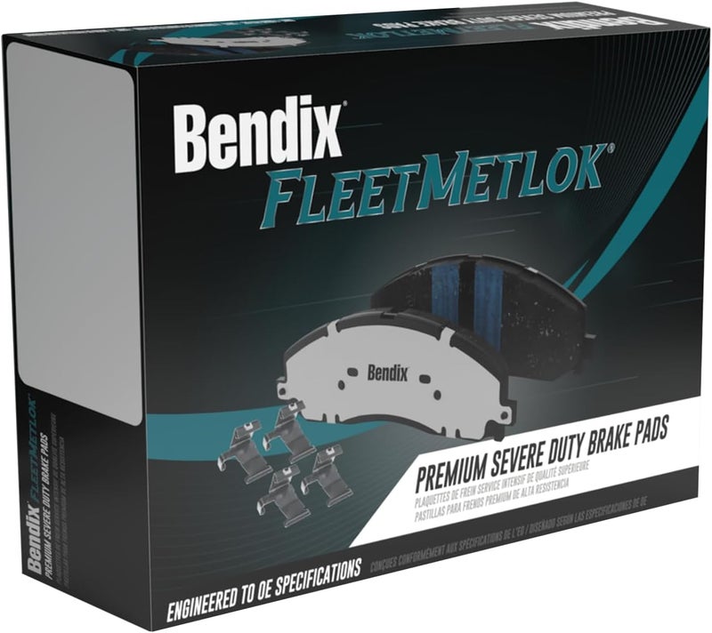 Bendix Fleet Metlok MKD883FM Rear Brake Pads for Buick Enclave,Rainier,Cadillac XTS,Chevrolet SSR,Trailblazer,EXT,Traverse,GMC Acadia,Limited,Envoy,XL,XUV,Isuzu Ascender,Bravada,Saab 9-7x,Outlook - Image 1
