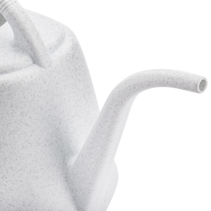 Fasmov 1-Gallon Plastic Watering Can with Comfortable Handle, Garden Watering Cans Long Spout for Indoor Outdoor Watering Plants (Gray White) - Image 3