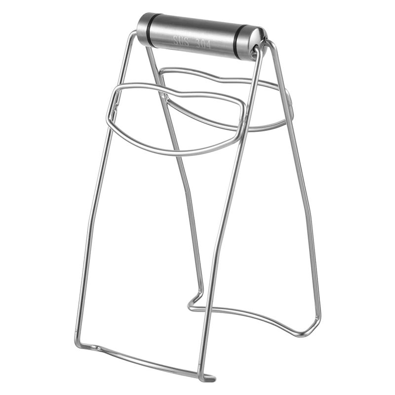 BESTonZON 304 Stainless Steel Hot Plate Gripper Tongs Foldable Kitchen Pot Holder Clamp for Safe Hot Dish and Bowl Handling Steaming Clips for Home and Restaurant Use