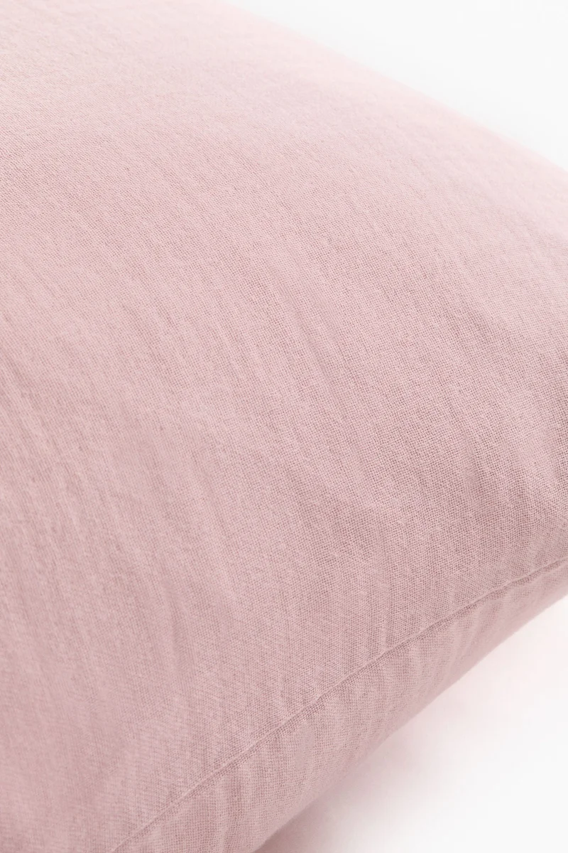 اتش اند ام غطاء وسادة من قطن الموسلين