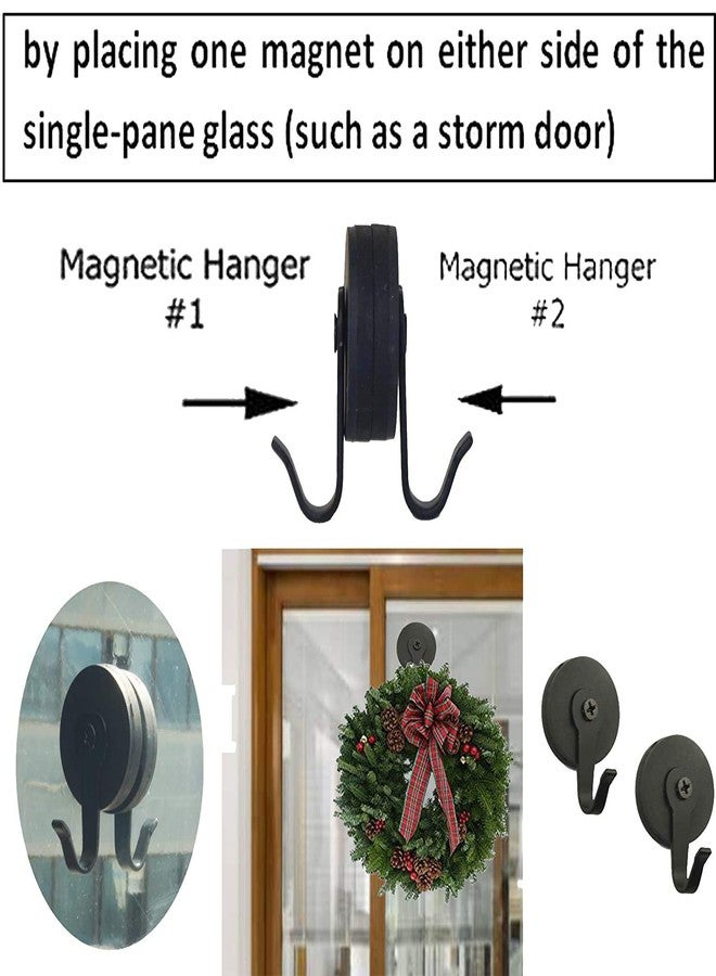 Pmsanzay Magnetic Wreath Hanger － it can be Used on Metal Door - Pack of 2 - Image 3