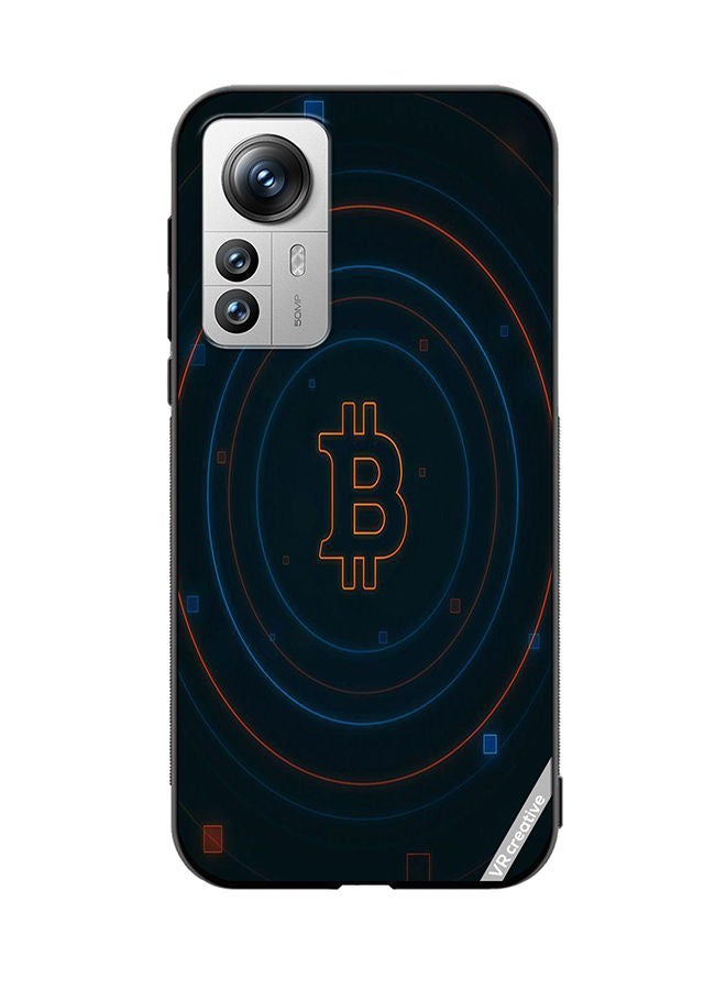 VR CREATIVE Protective Case Cover For Xiaomi 12 Pro Bitcoin Design Multicolour - Image 1