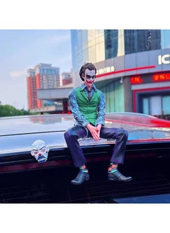General Marvel DC series Heath Ledger Beauty Man Clown Sitting Suicide Figure Squad Car Model Statue Ornament Gifts for Fans and Friends (24cm)  - Image 2