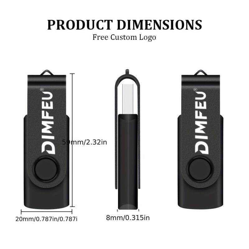 محرك أقراص فلاش USB سعة 256 ميجابايت باللون الأحمر، بتصميم دوار، مع ضوء LED، تخزين خارجي. - Image 4