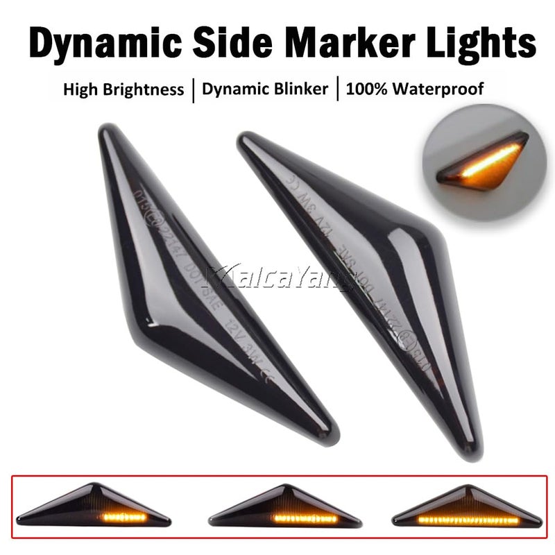 Dynamic Side Marker Turn Signal Indicators Compatible with Ford Focus MK I 1998-2004, Mondeo MK III MK3 2000-2007 - Image 5