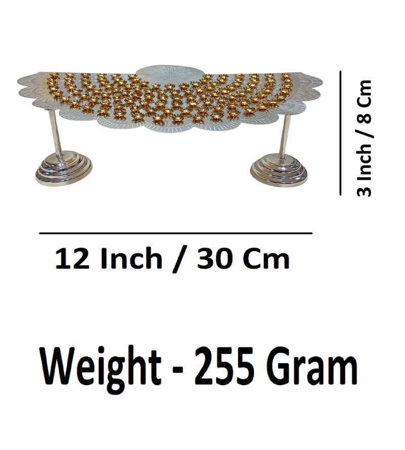 Sigaram Silver Plated Lotus Design 108 Flower Stand for Varamahalakshmi Pooja Festival K4748 - Image 5