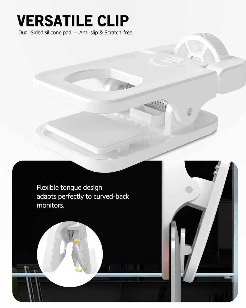 NiceVeedi 3 Color Soft Selfie Light Phone Light with Clip, Portable Edge-lit Ring Light, Rechargeable Video Conference Lighting for iPhone/Selfies/Makeup/Live Streaming/TikTok/Vlog/Zoom/Video Calls - Image 5