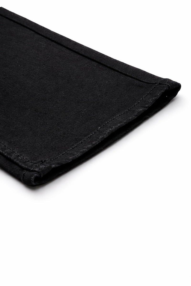 Louis Philippe Men's Slim Mid Rise Jeans (LRDNCSLPB23779_Black, 34) - Image 5