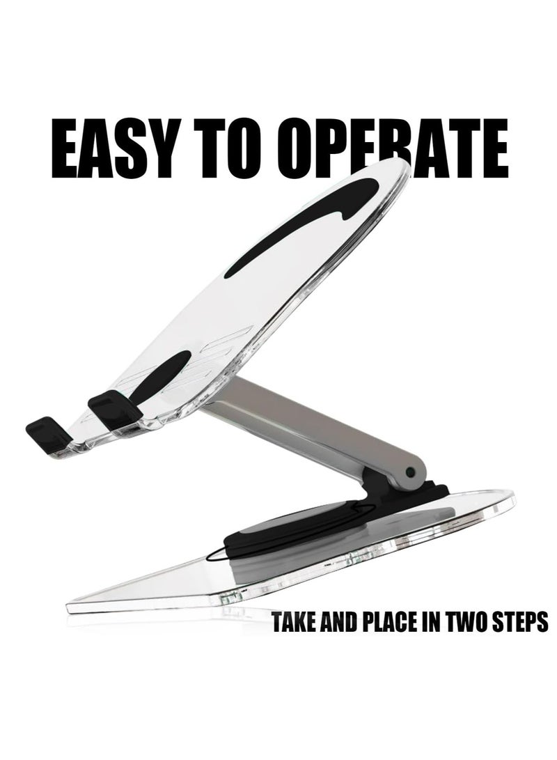 Tablet PC holder 360 degree adjustable rotating desktop holder, foldable tablet PC holder  - Image 2