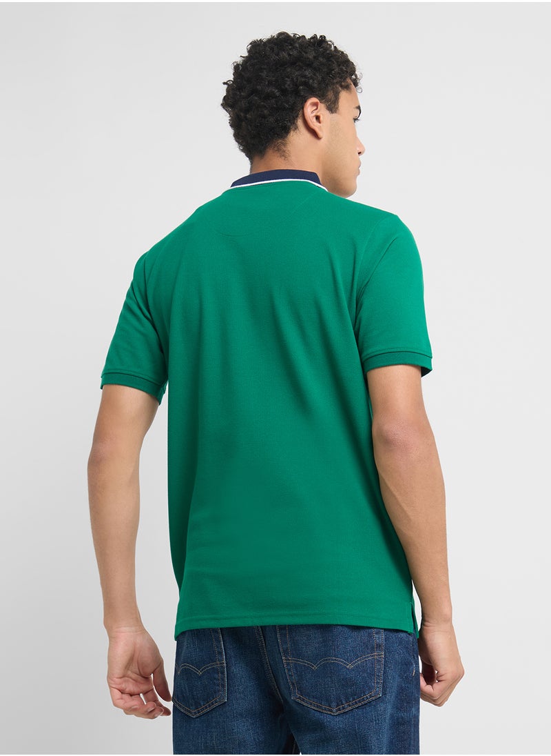 Seventy Five Jacquard Collar Polo Shirt  - Image 2